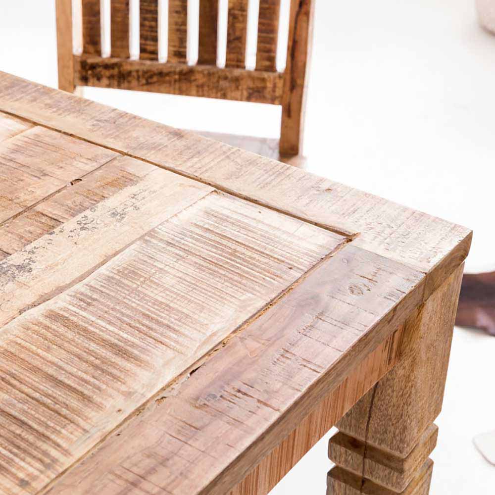 Massivholz Tisch Recers im Landhausstil rustikal