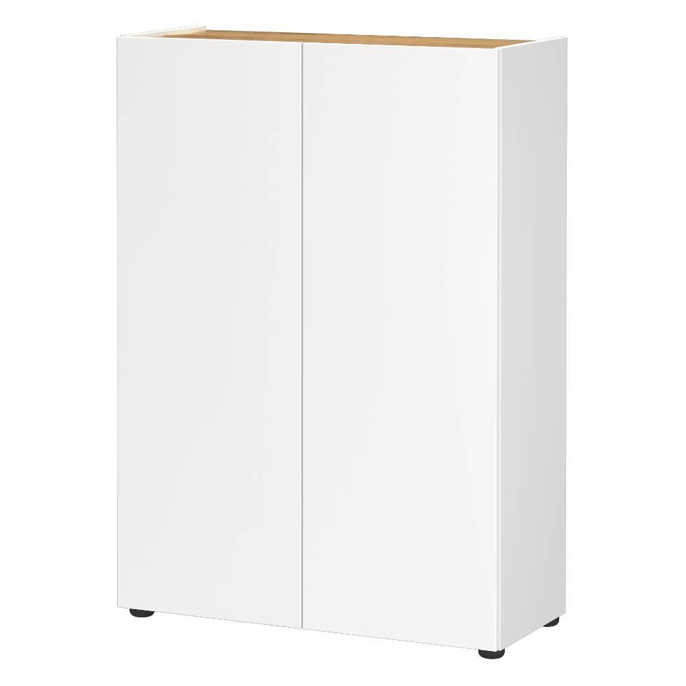Schuhschrank in Weiß mit Eiche - Cooking