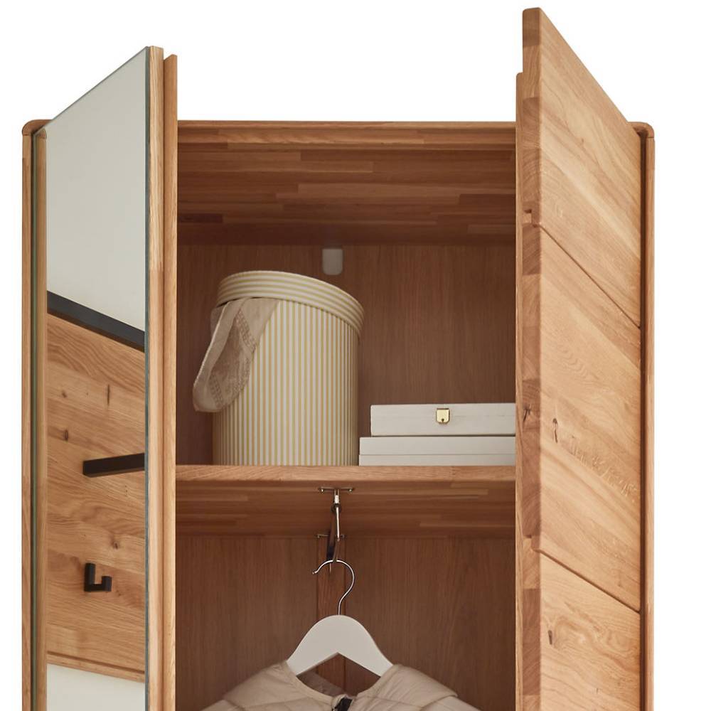Flur Garderobenschrank aus Wildeiche Massivholz - Darcona