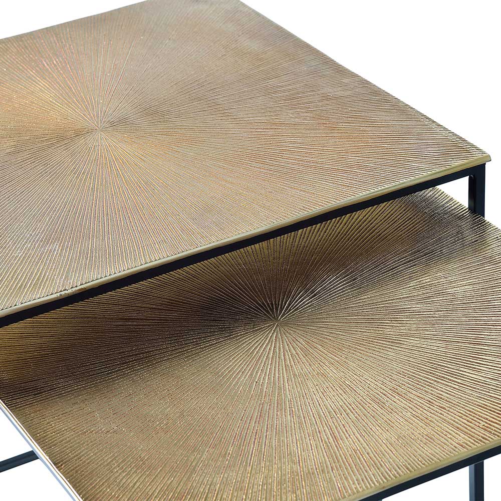 Metall Couchtisch Duo in Bronze - Havanna (zweiteilig)