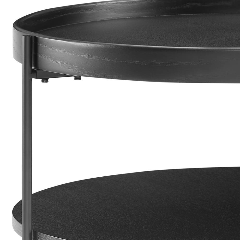 Couchtisch und Beistelltisch in Schwarz - Magur (zweiteilig)