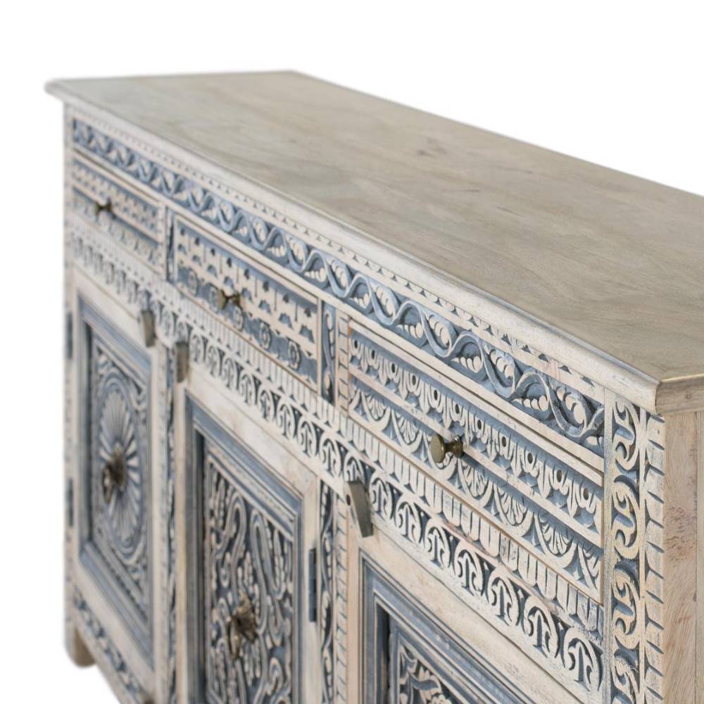 Design-Sideboard in Blaugrau und Sand - Stamforts