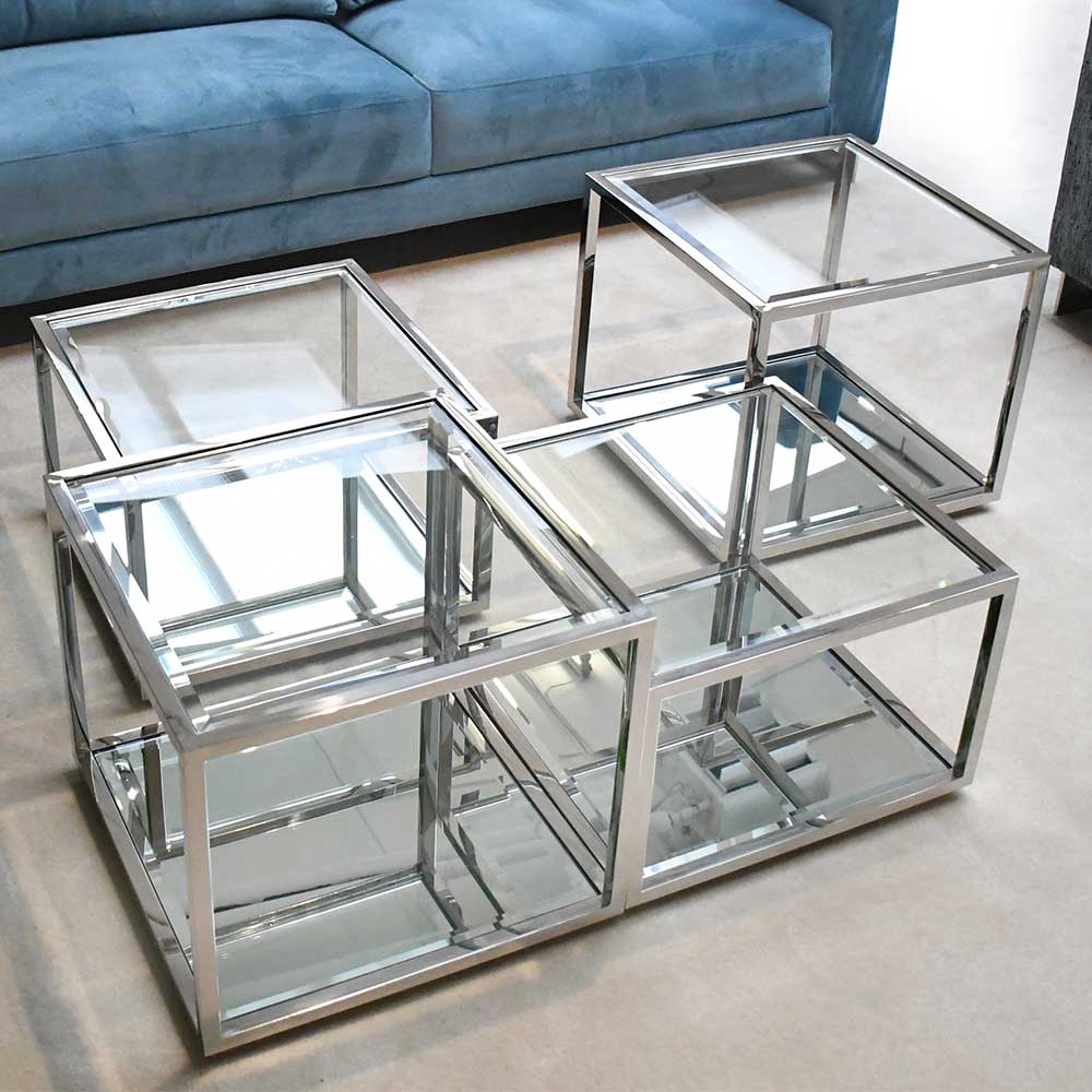 Design Couchtisch aus vier Elementen - Nick (vierteilig)