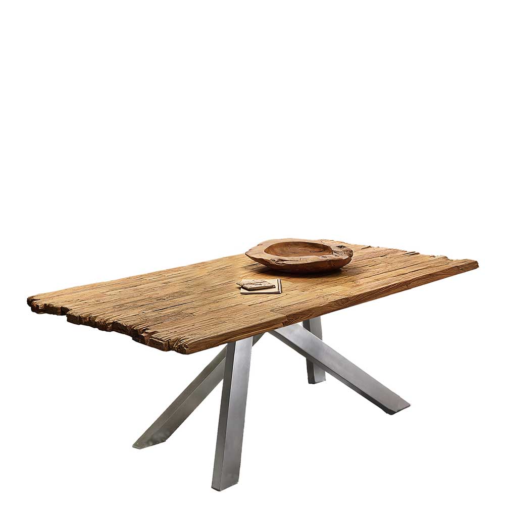 Esszimmer Tisch aus Recyclingholz Teak - Aryma