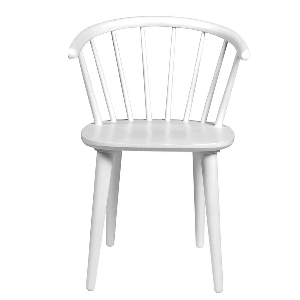 Weiße Sitzgruppe im Retro Design - Roniro (fünfteilig)