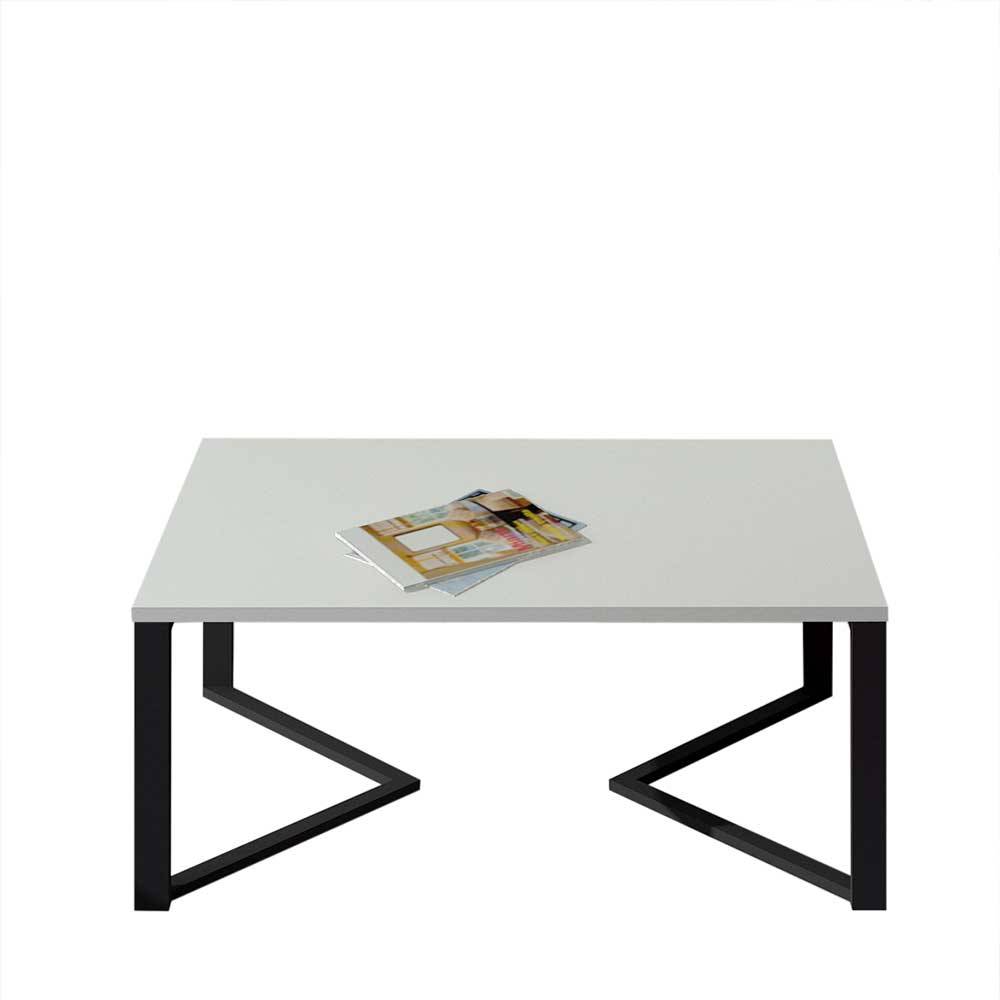 Couchtisch in Weiß und Schwarz - Yamescoa