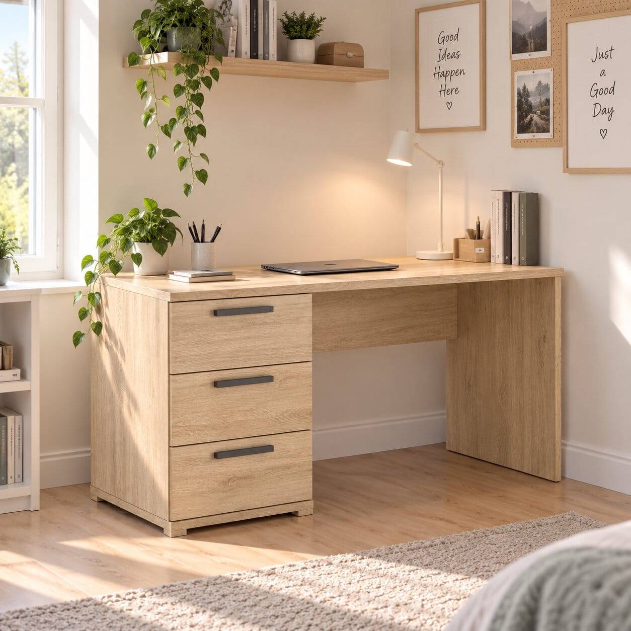 Schreibtisch in Holzoptik Eiche - Choice
