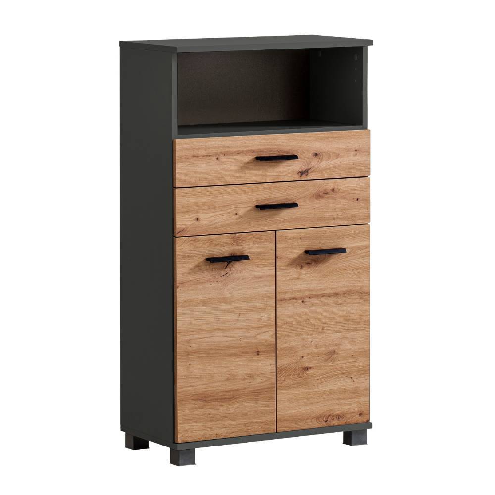 Badezimmer-Midischrank in Wildeiche Optik - Plicardo