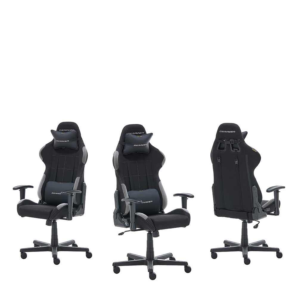 Gaming Chair in Schwarz Grau - Tannilo