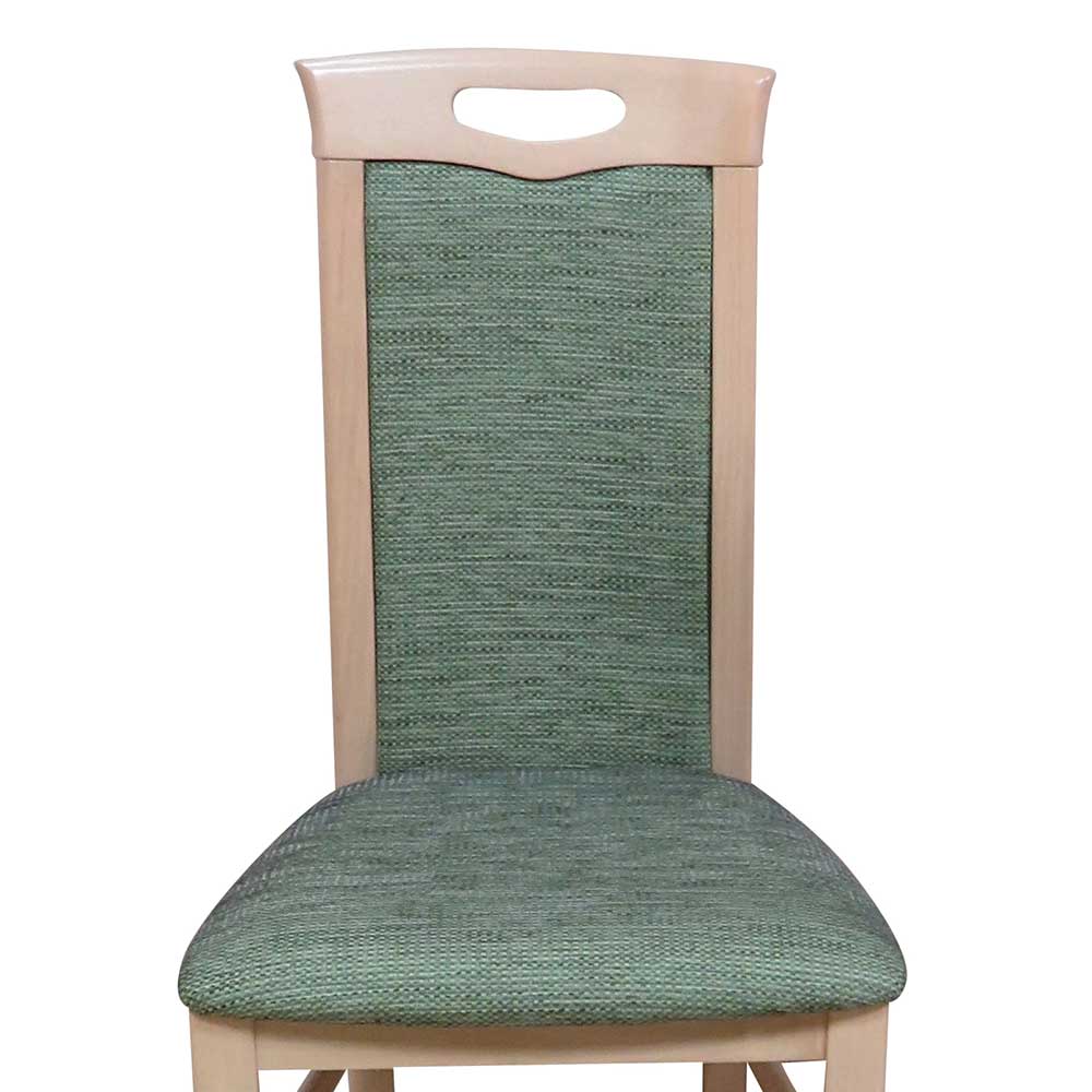Stühle für Esszimmer & Küche Alwin in Oliv-Grün meliert (2er Set)