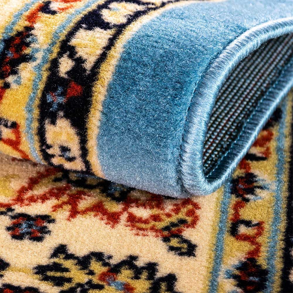 Teppich im Orient Design in Hellblau & Creme - Aryma