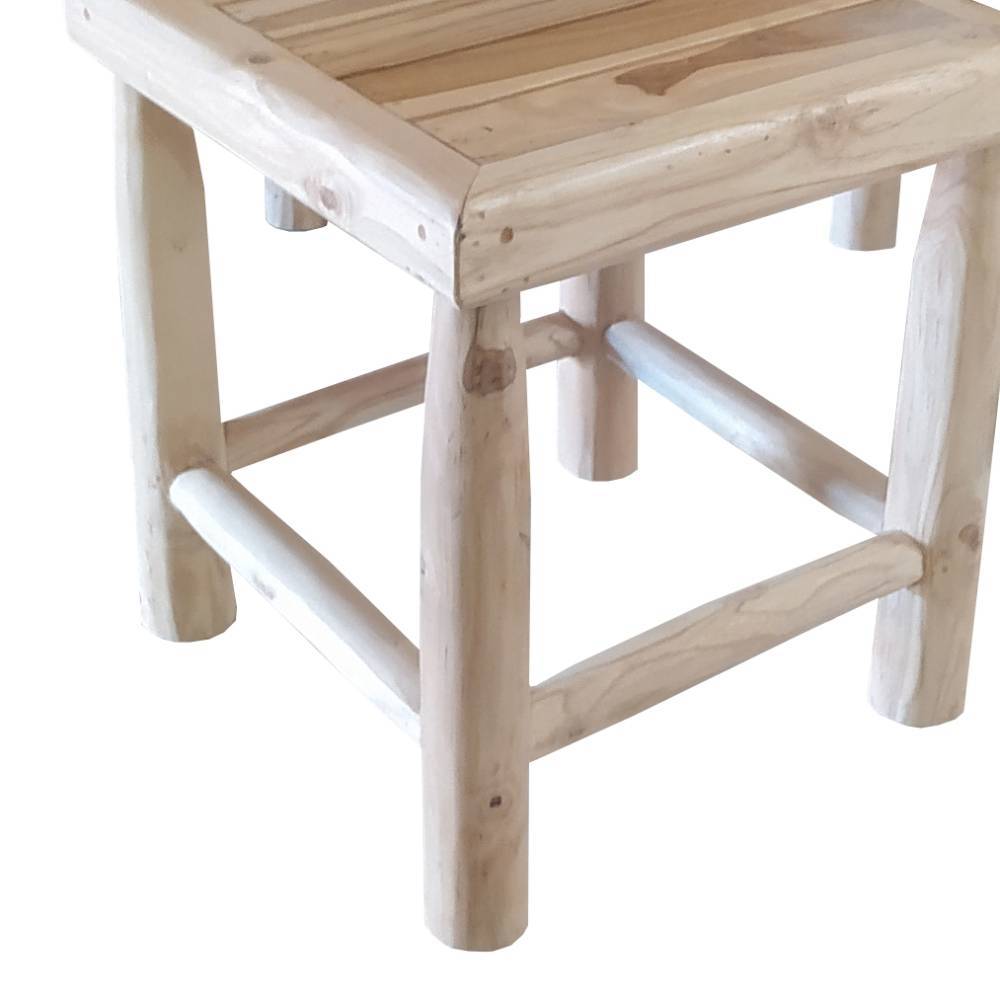 Quadratischer Beistelltisch aus Teak Massivholz - Shuffle