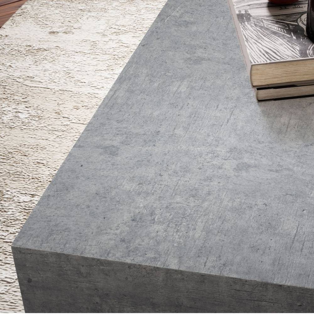 Betonoptik Couchtisch im Block-Design - Aiola