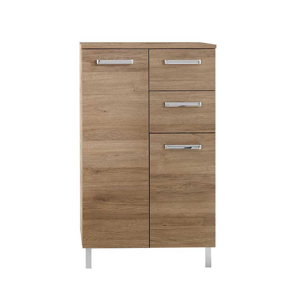 Holzoptik Badezimmermöbel Set - Lemi (vierteilig)
