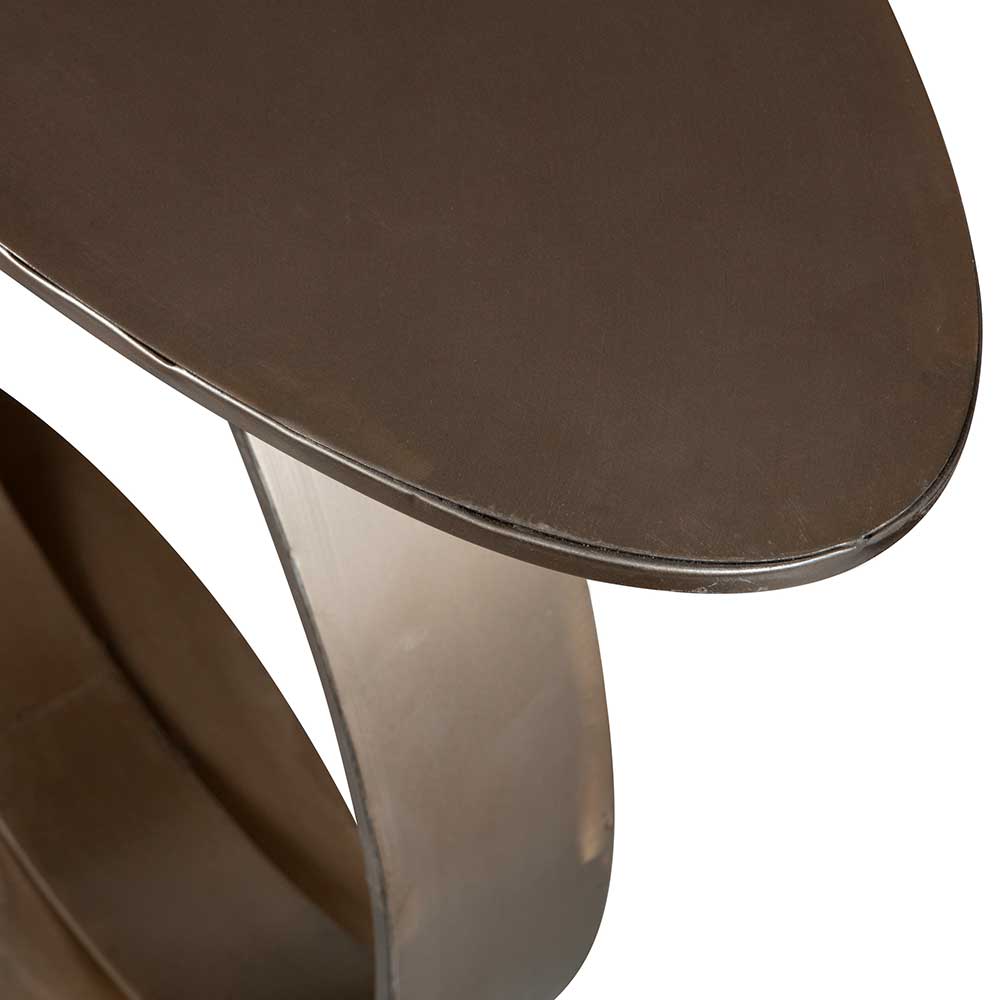 Design Konsolentisch aus Metall in Bronze - Imilia