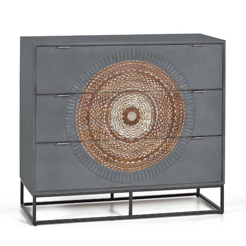 Design Kommode mit Mandala Motiv - Mesusco
