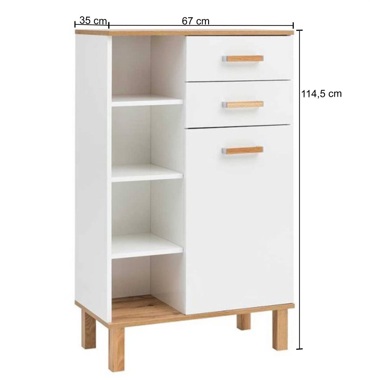 Badmöbel Komplettset in Weiß - Utiona (sechsteilig)