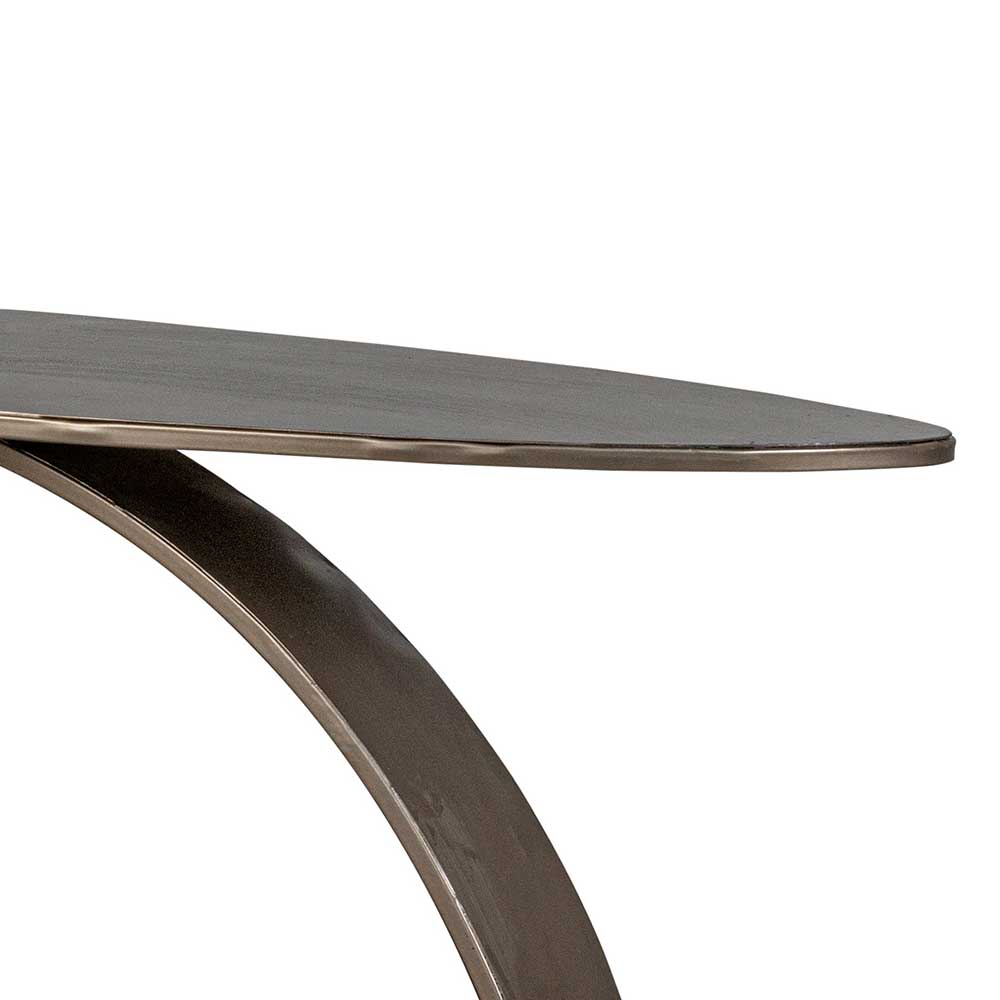 Design Konsolentisch aus Metall in Bronze - Imilia