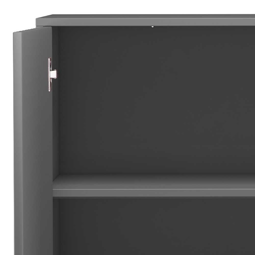 Highboard in Grau mit Schwarz - Lagista