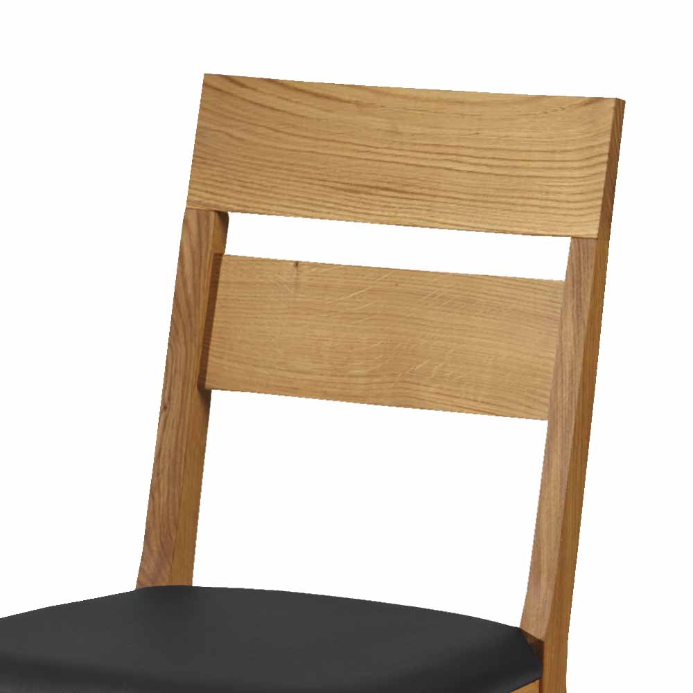 Moderner Massivholz Stuhl Likes in Wildeiche natur geölt