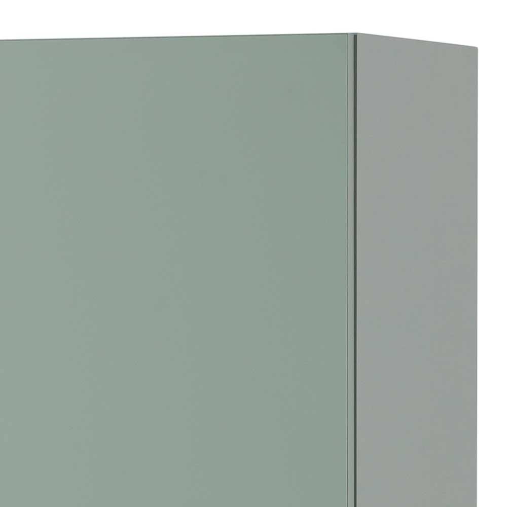Skandi Badezimmer Hochschrank in Graugrün - Liz