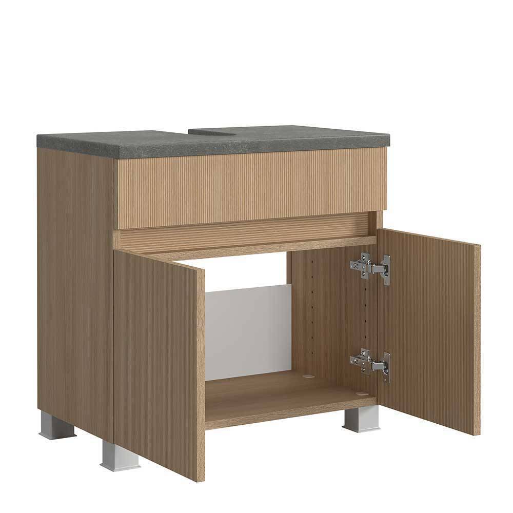 Kompletteinrichtung Badmöbel Set - Leitha (fünfteilig)
