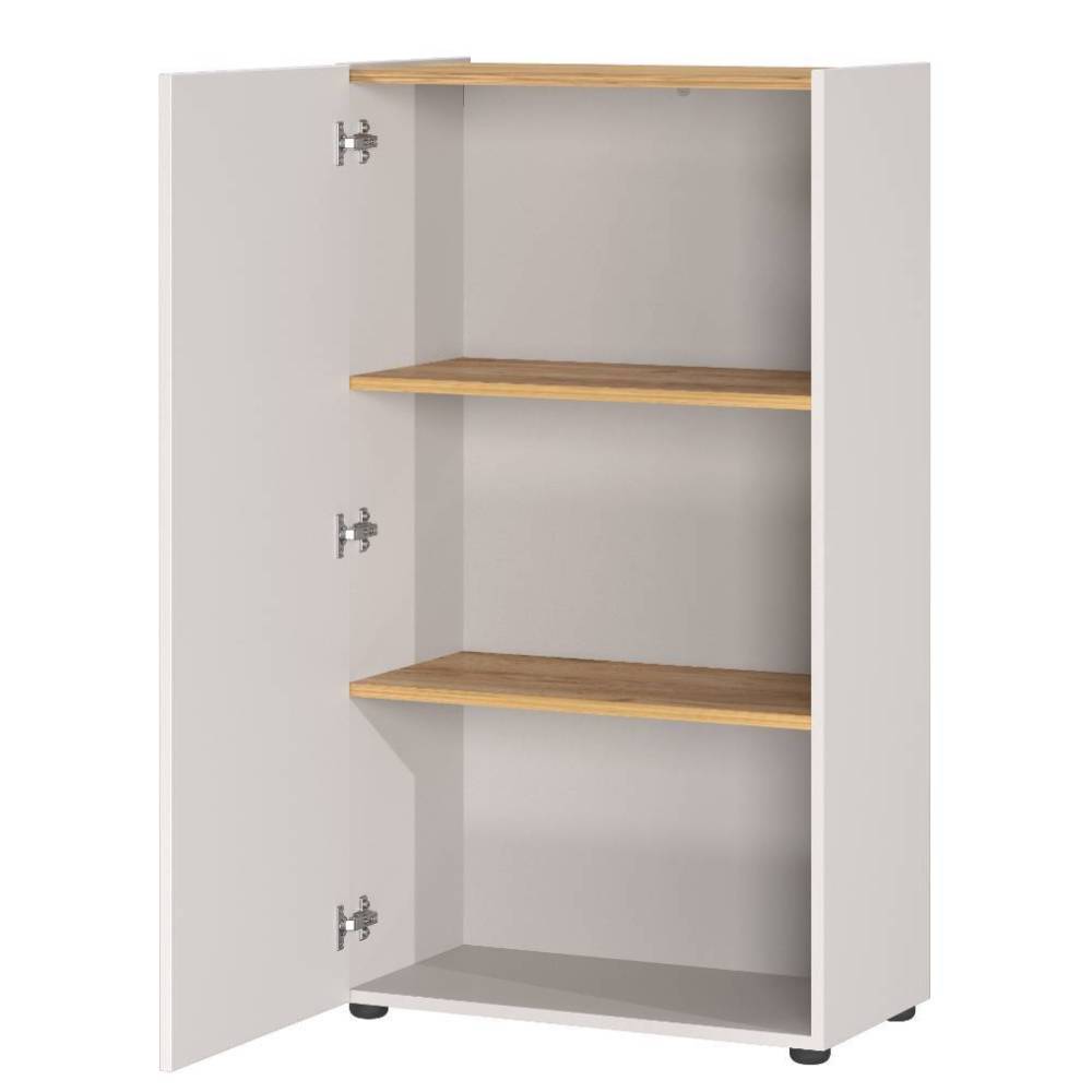 Büro Schreibtisch und Schrank Set - Chiron (dreiteilig)