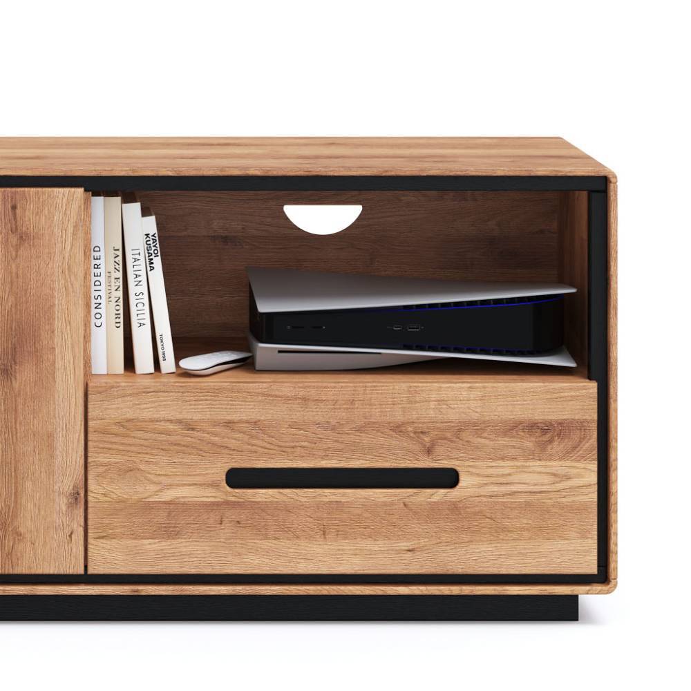 TV Board mit Hirnholz Applikation - Shipper