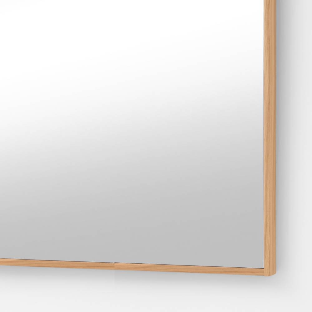 Eiche Bianco Furnier Rahmen des rechteckigen Flurspiegels – Nova