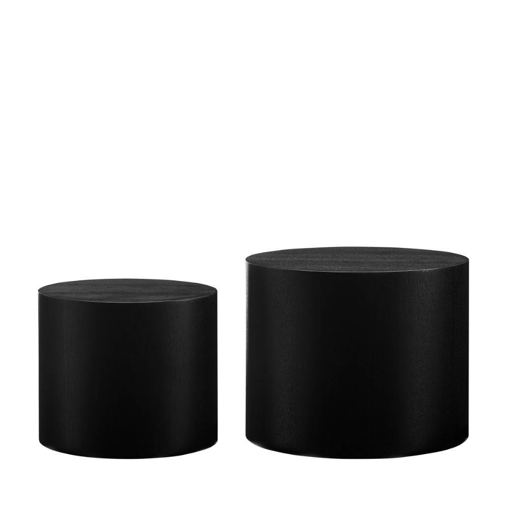 Couchtisch Duo - zylindrisches Design - Turenac (zweiteilig)