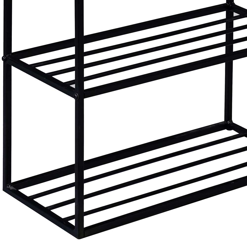 Kompakte Garderobe aus MDF & Glas & Metall - Sayetta