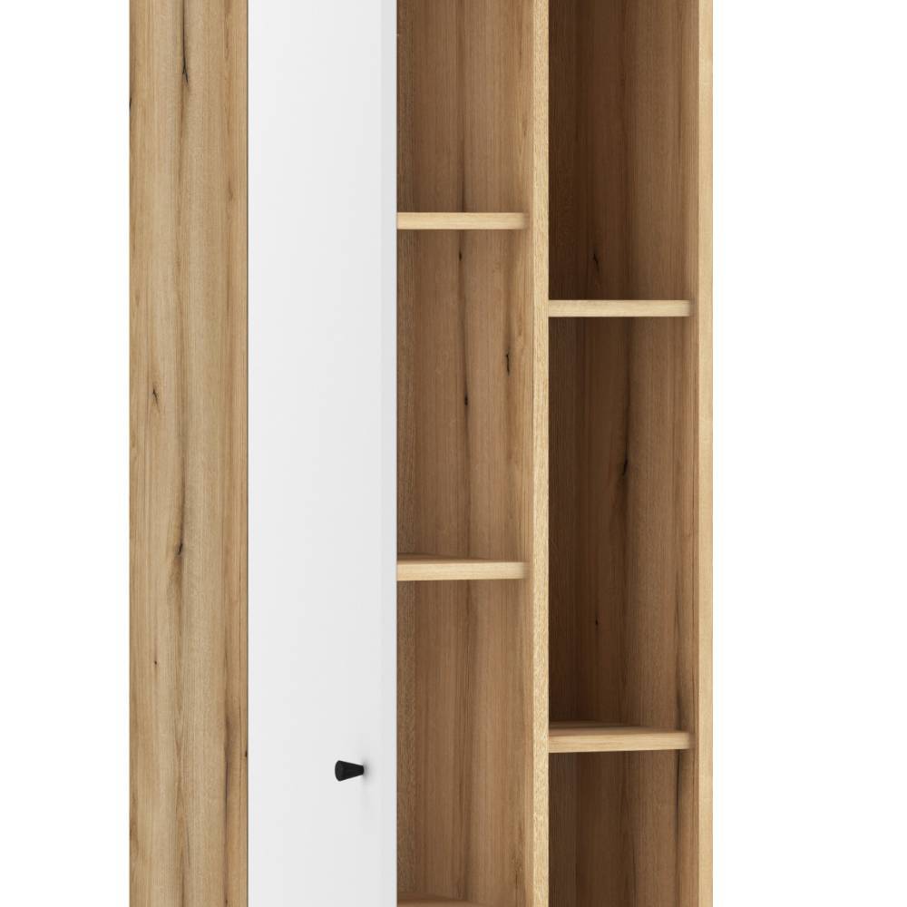 51cm breiter Bad Hochschrank in Weiß - Naviron