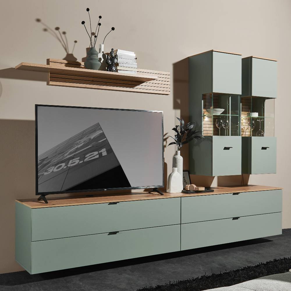 TV Anbauwand Möbelset - Halimi (fünfteilig)