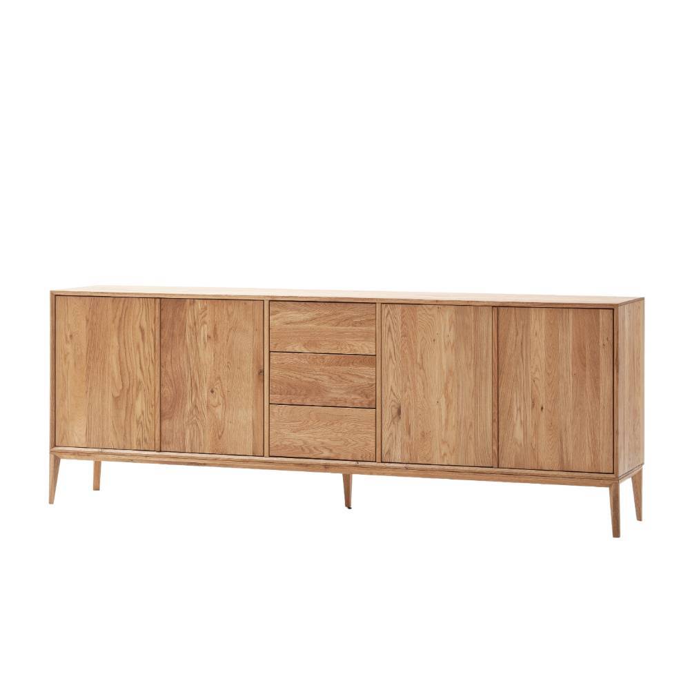 Eichenholz Sideboard 222 cm breit - Lamia