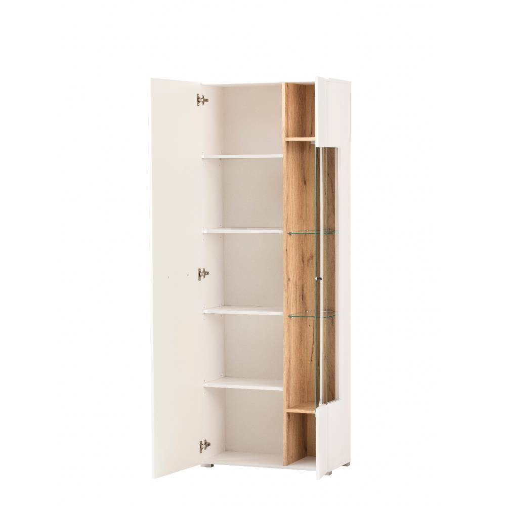 Design Wohnwand in Weiß - Acke (vierteilig)