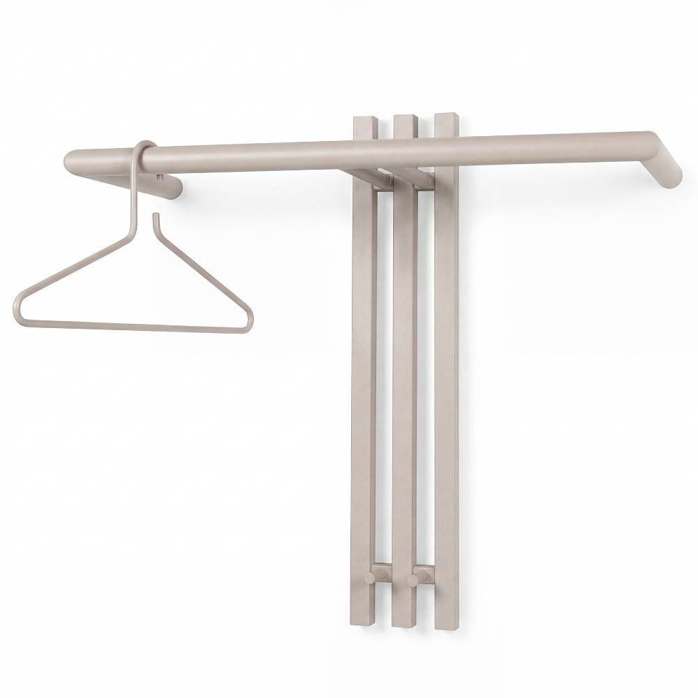 Stahl-Garderobe in Taupe - Oleganos