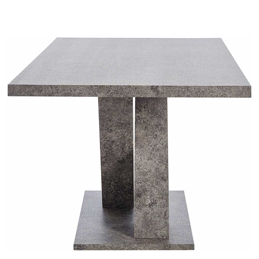 160x76x90 X-Fuß Tisch in Betonoptik - Pluno