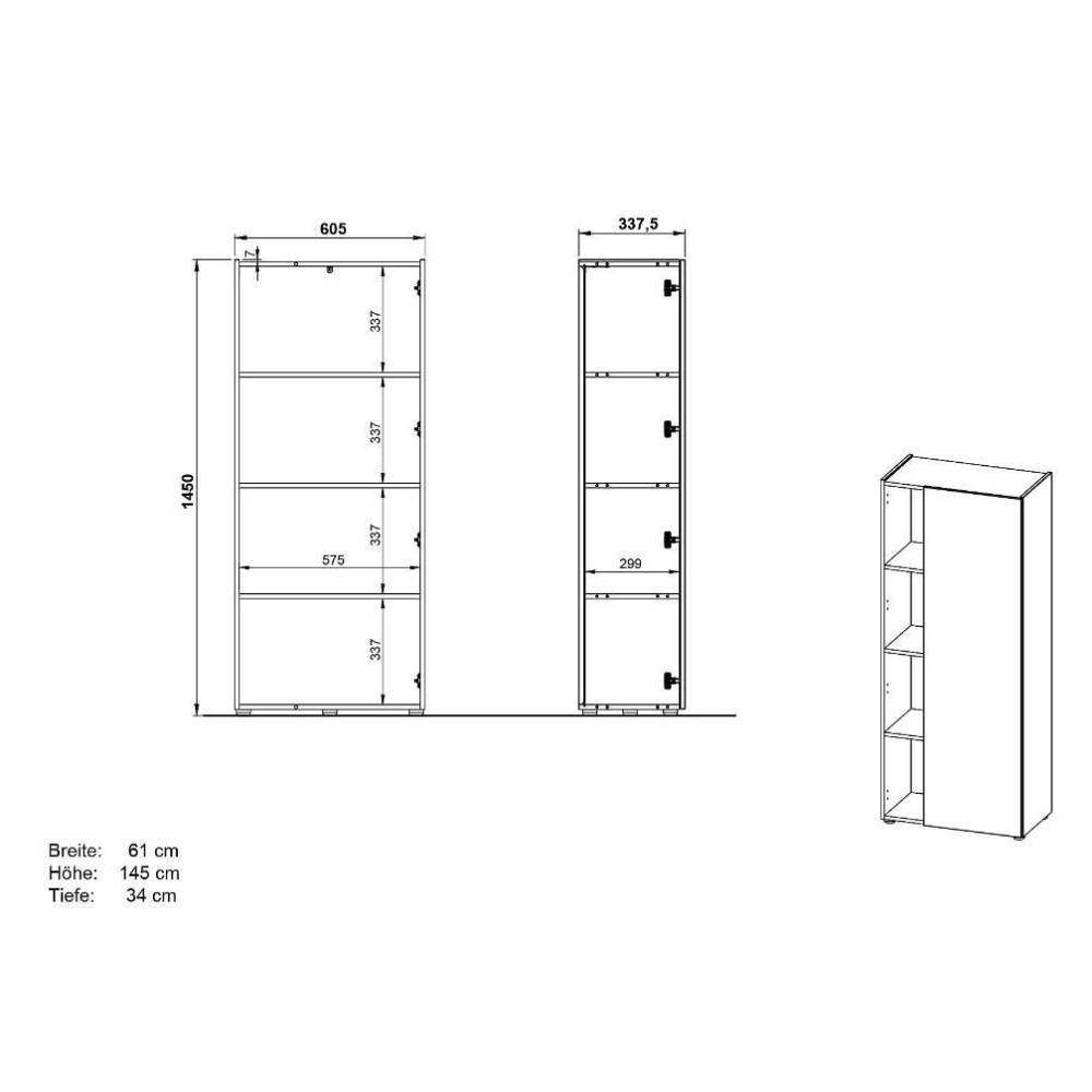Bürotisch und Schränke Set - Casai (dreiteilig)