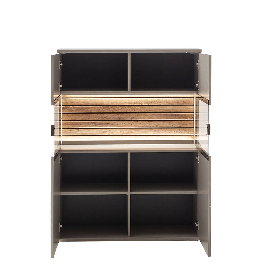 Highboard in Grau - Teorina