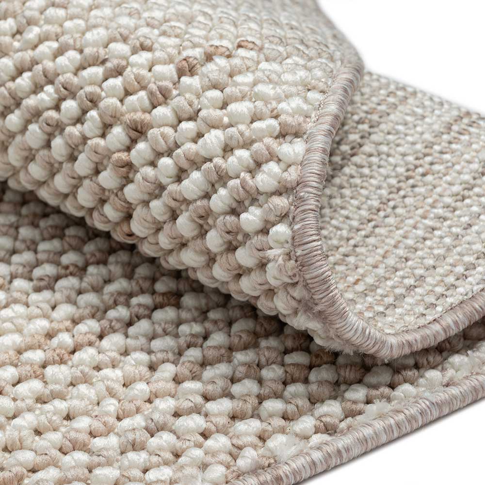 Runder Skandi Design Teppich in Sisal Optik - Lephanta