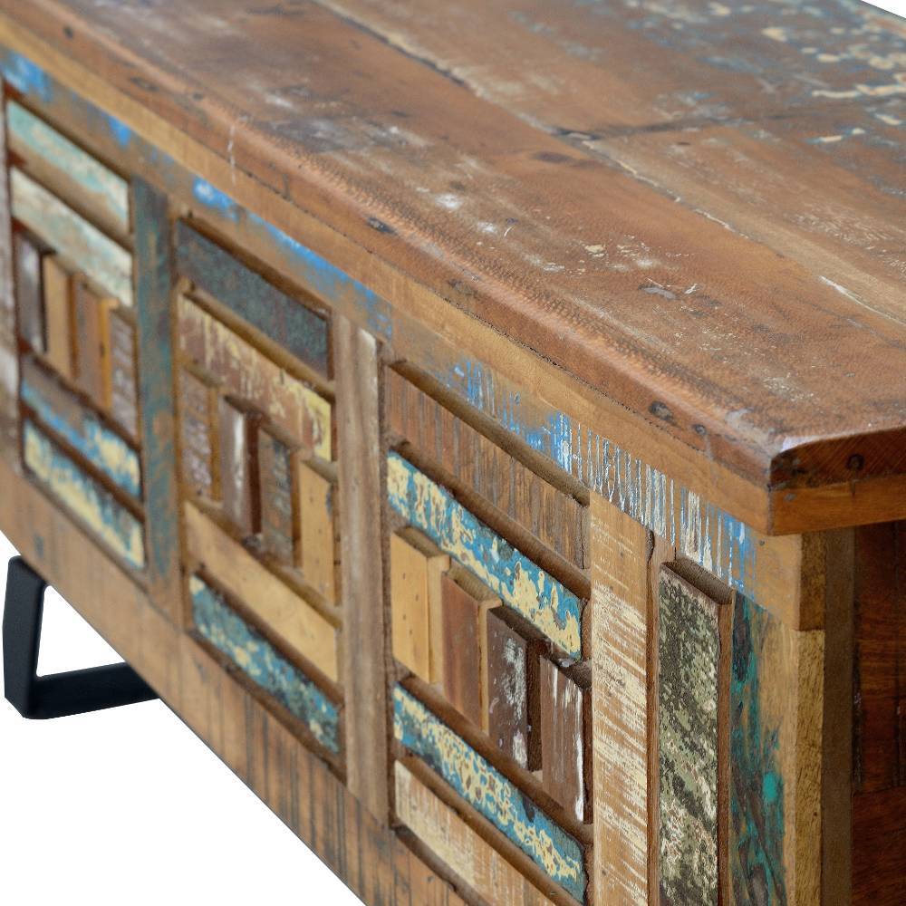 Shabby Chic Truhe aus Recyclingholz - Tunar