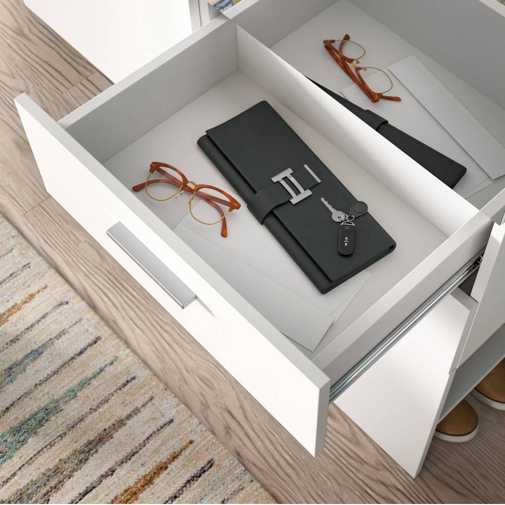 Standgarderobe mit zwei Schubladen - Jarne