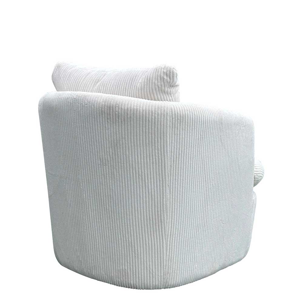 Breitcord Sessel in Offwhite - Fenturam