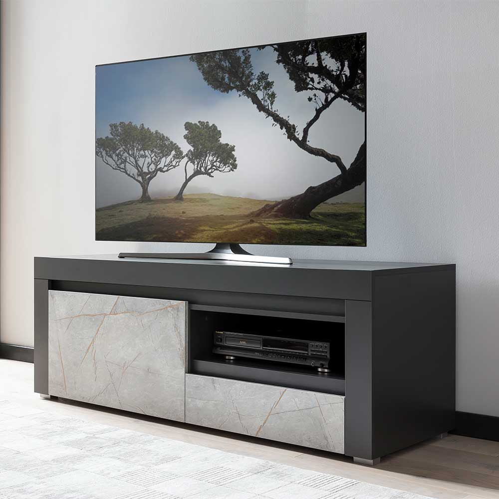 140x50x50 TV Board mit Klappe & Fach - Carsuva