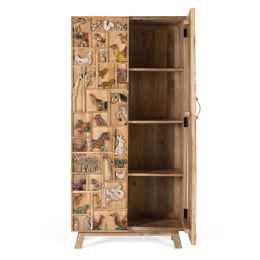 Design Schrank mit Tier Dekor - Widama