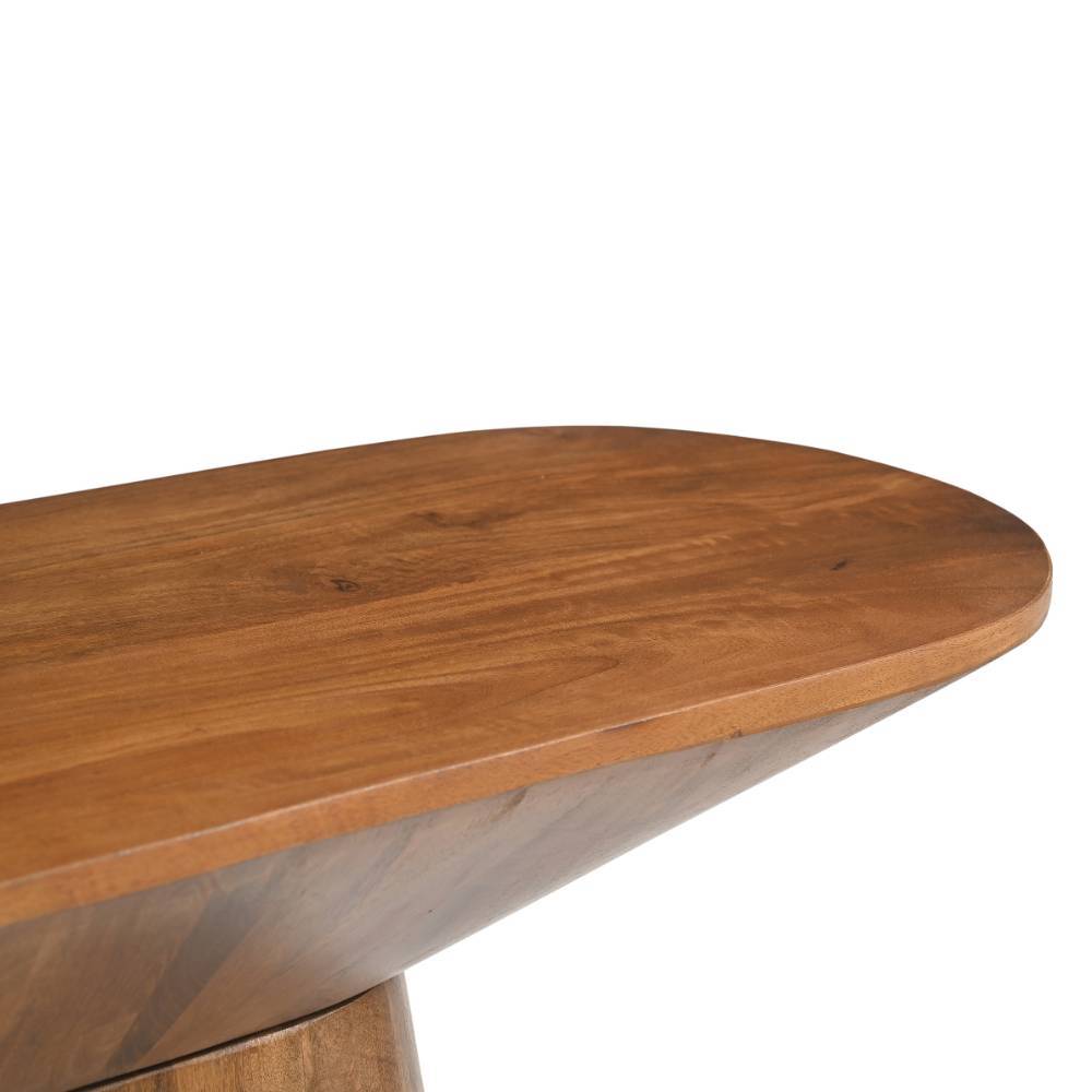 Ovaler Design-Konsolentisch auf Säulenfuß - Galadira