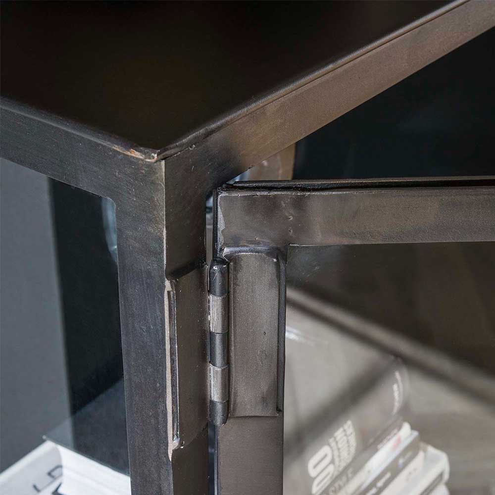 180x80x40 Sideboard aus Metall & Glas - Brayden