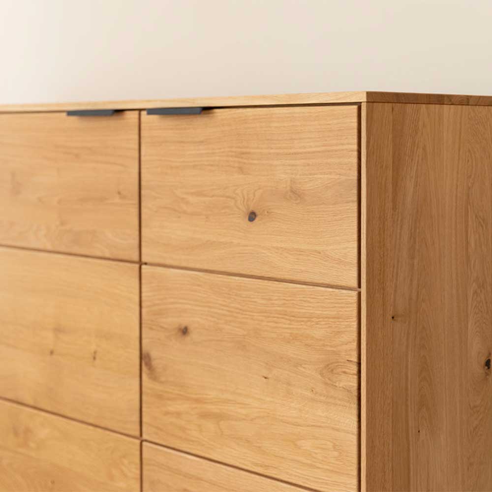 Eichenholz Sideboard mit Sockelgestell - Judita