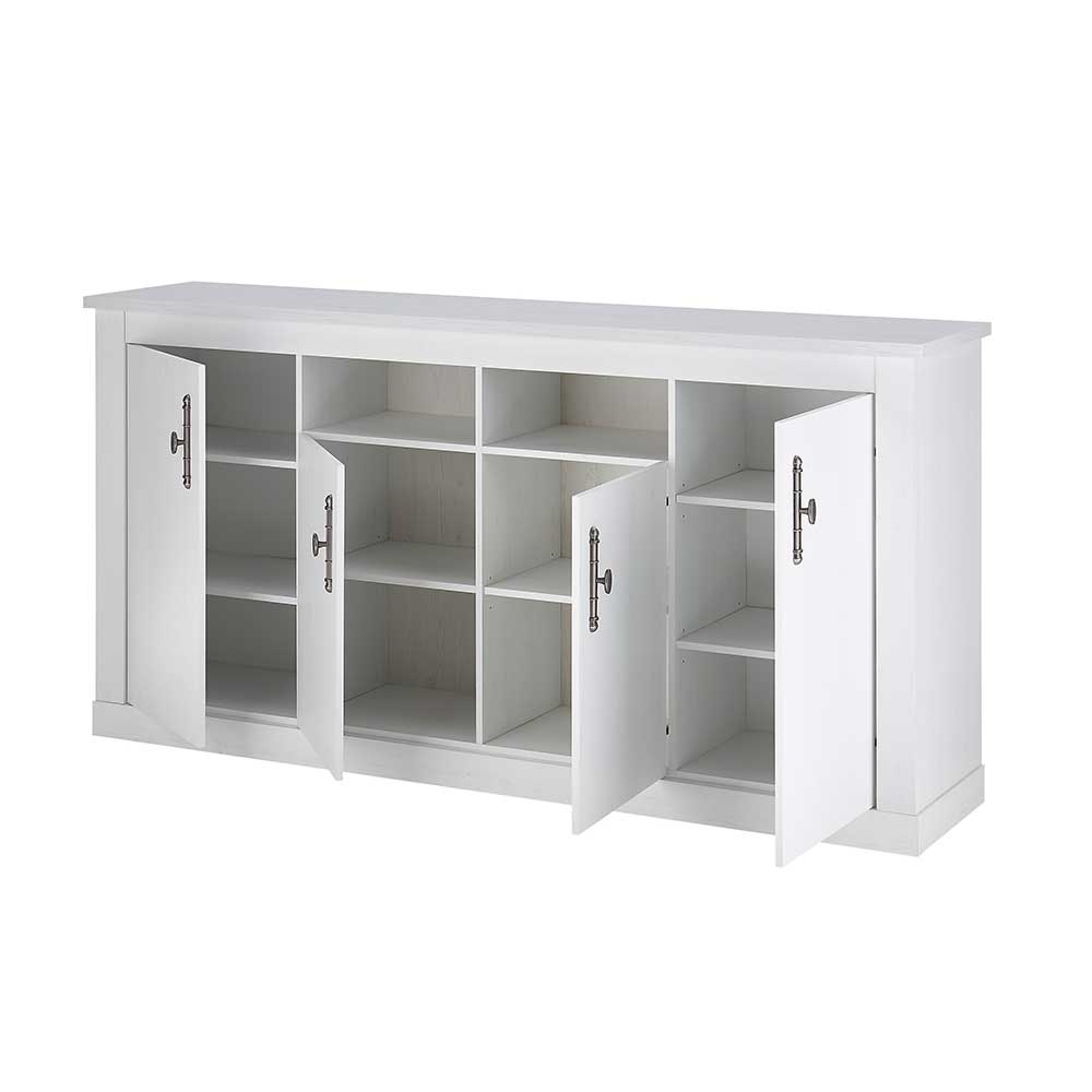 Esszimmerschrank Set in weißer Holzoptik Pinie - Liancos (dreiteilig)
