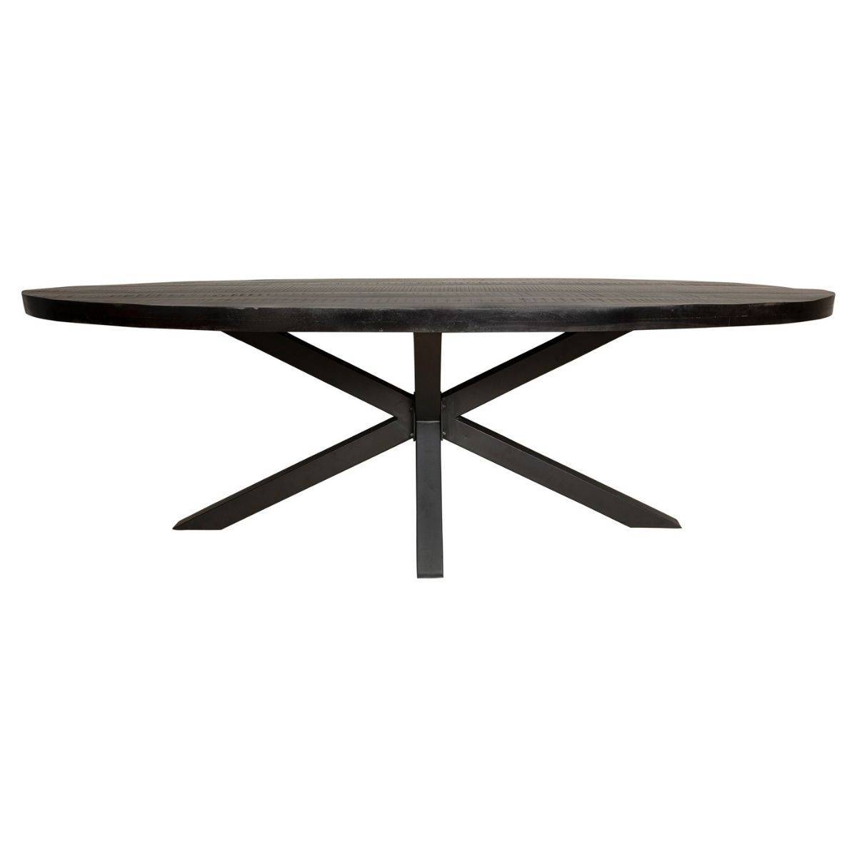 Ovaler Designertisch mit Sternfuß - Spaninico